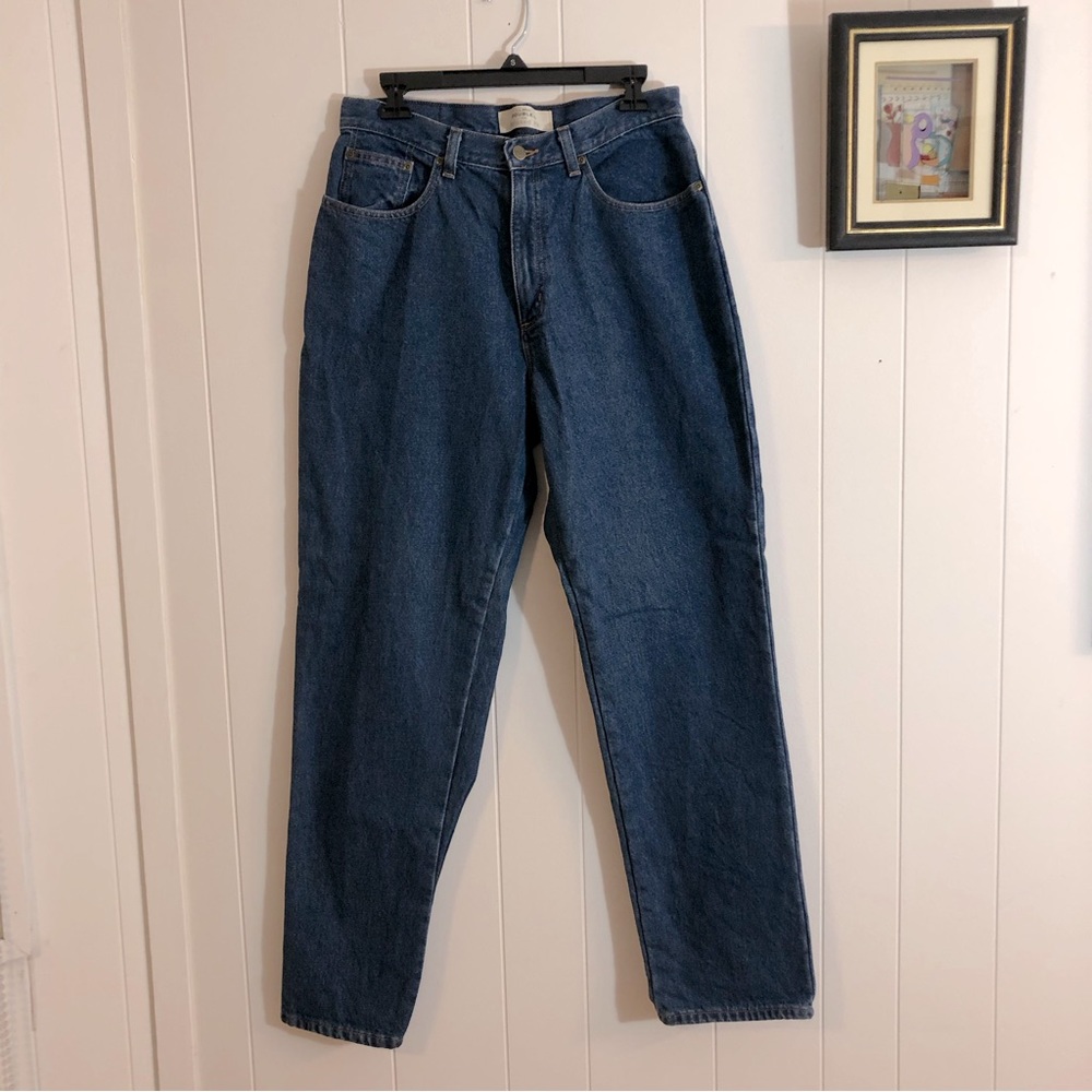 LL Bean Double L Relaxed Fit Flannel Lined High Rise Jeans Size 12 M/T